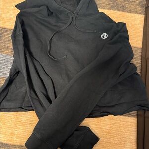 Til You Collapse Black crop Hoodie sz M VGUC